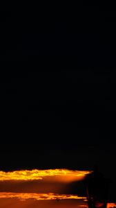 Preview wallpaper sunset, dark, sky, clouds