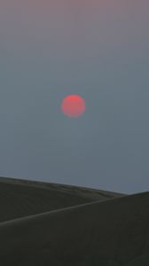 Preview wallpaper sunset, desert, sun, evening