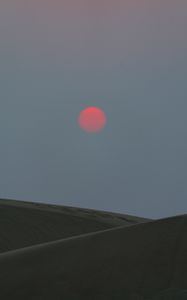 Preview wallpaper sunset, desert, sun, evening