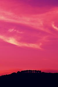 Preview wallpaper sunset, dusk, dark, sky, pink