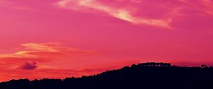 Preview wallpaper sunset, dusk, dark, sky, pink