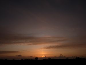 Preview wallpaper sunset, dusk, dark, horizon, landscape