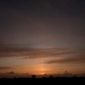 Preview wallpaper sunset, dusk, dark, horizon, landscape