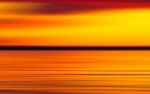Preview wallpaper sunset, horizon, blur, water, sky
