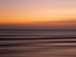 Preview wallpaper sunset, horizon, blur, stripes, abstraction