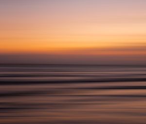 Preview wallpaper sunset, horizon, blur, stripes, abstraction