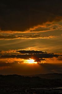 Preview wallpaper sunset, horizon, clouds, sky, evening