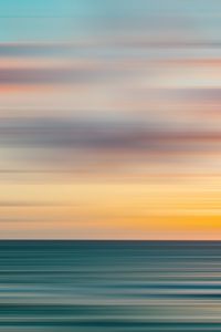 Preview wallpaper sunset, horizon, long exposure, blurred, gradient