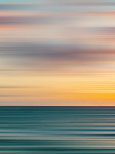 Preview wallpaper sunset, horizon, long exposure, blurred, gradient