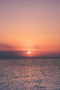 Preview wallpaper sunset, horizon, sea
