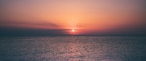 Preview wallpaper sunset, horizon, sea