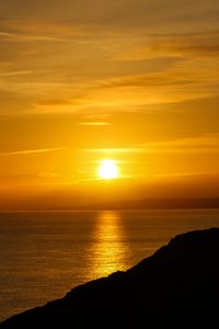 Preview wallpaper sunset, horizon, sea, sun