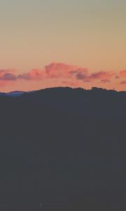 Preview wallpaper sunset, horizon, sky, clouds, night