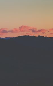 Preview wallpaper sunset, horizon, sky, clouds, night