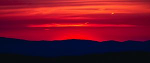 Preview wallpaper sunset, horizon, sky, red, clouds
