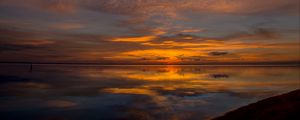 Preview wallpaper sunset, horizon, sky, cloud