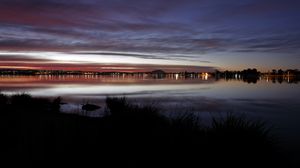 Preview wallpaper sunset, horizon, sky, water, twilight