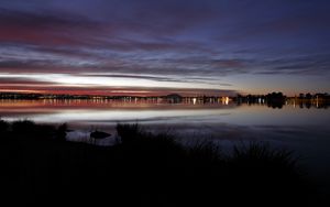 Preview wallpaper sunset, horizon, sky, water, twilight