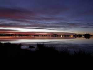 Preview wallpaper sunset, horizon, sky, water, twilight