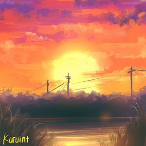 Preview wallpaper sunset, landscape, dusk, art