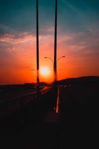 Preview wallpaper sunset, road, twilight, evening, sky