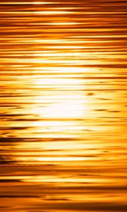 Preview wallpaper sunset, sea, glare, water, glow
