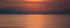 Preview wallpaper sunset, sea, horizon, blur, dusk