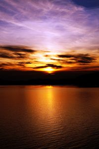 Preview wallpaper sunset, sea, sky, horizon