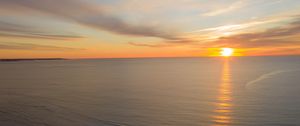 Preview wallpaper sunset, sea, sun, water, nature