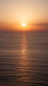 Preview wallpaper sunset, sea, twilight, water, horizon