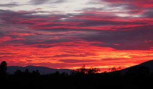 Preview wallpaper sunset, sky, clouds