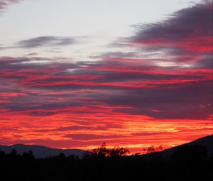 Preview wallpaper sunset, sky, clouds