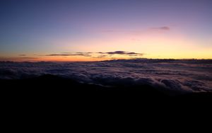 Preview wallpaper sunset, sky, dusk, horizon