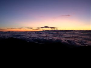 Preview wallpaper sunset, sky, dusk, horizon