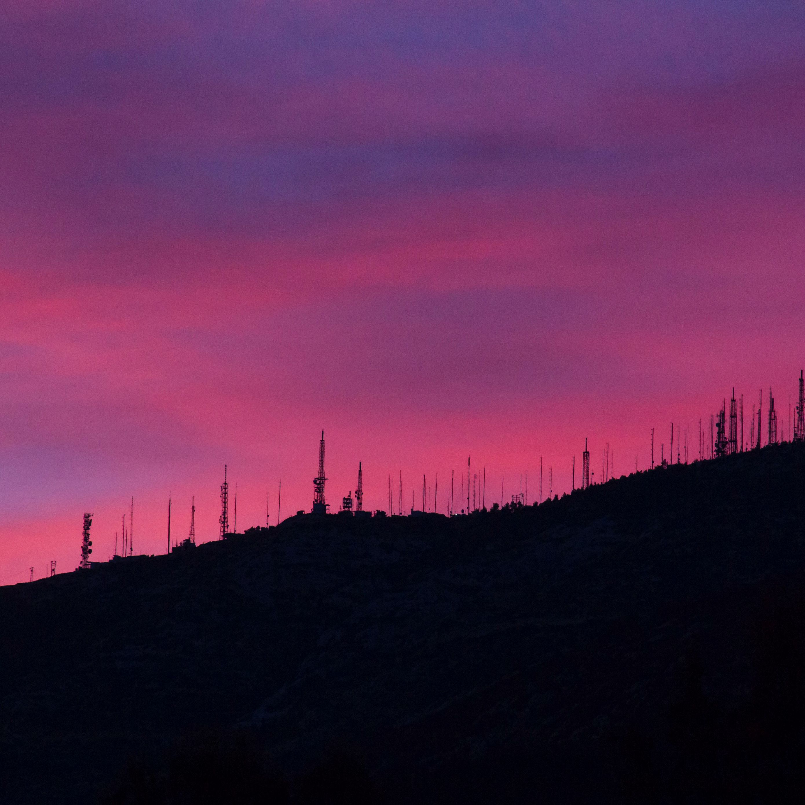 Download Wallpaper 2780x2780 Sunset Sky Evening Hill Ipad Air Ipad Air 2 Ipad 3 Ipad 4 Ipad Mini 2 Ipad Mini 3 Ipad Mini 4 Ipad Pro 9 7 For Parallax Hd Background