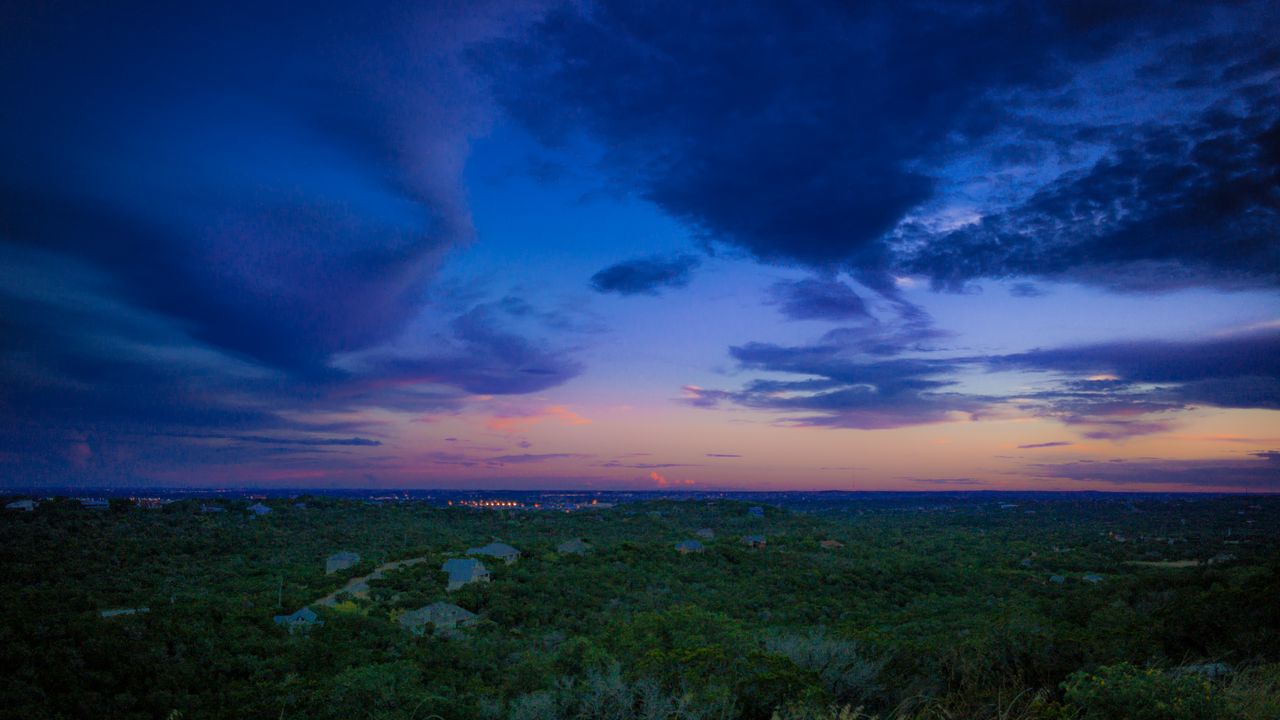 Wallpaper sunset, sky, horizon, san antonio, texas