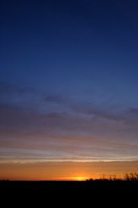 Preview wallpaper sunset, sky, horizon, clouds, night, landscape