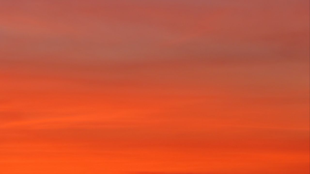 Wallpaper sunset, sky, red, orange