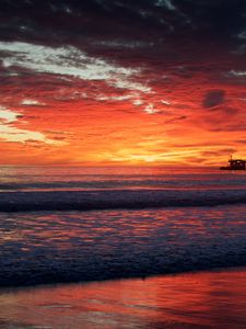 Preview wallpaper sunset, sky, reflection, sea