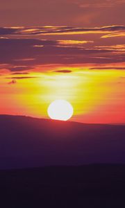 Preview wallpaper sunset, skyline, sky