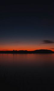 Preview wallpaper sunset, skyline, trees, sky