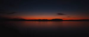Preview wallpaper sunset, skyline, trees, sky