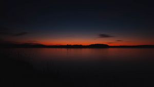 Preview wallpaper sunset, skyline, trees, sky