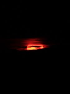 Preview wallpaper sunset, sun, black
