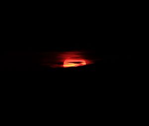 Preview wallpaper sunset, sun, black