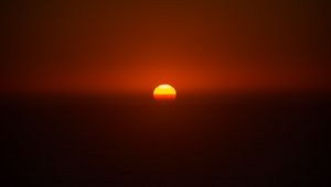 Preview wallpaper sunset, sun, dusk, evening