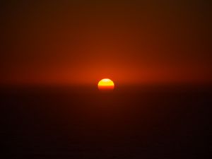 Preview wallpaper sunset, sun, dusk, evening