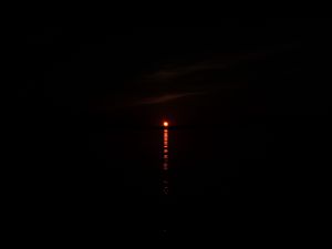 Preview wallpaper sunset, sun, glare, water, dark, horizon