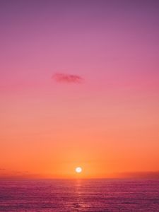 Preview wallpaper sunset, sun, horizon, gradient