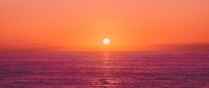 Preview wallpaper sunset, sun, horizon, gradient